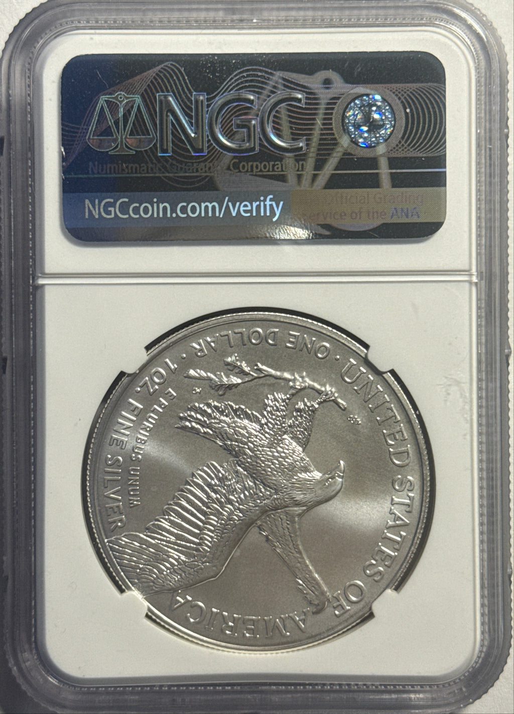 2022 American Silver Eagle $1 NGC FDI MS70 Michael Gaudioso Hand-Signed.