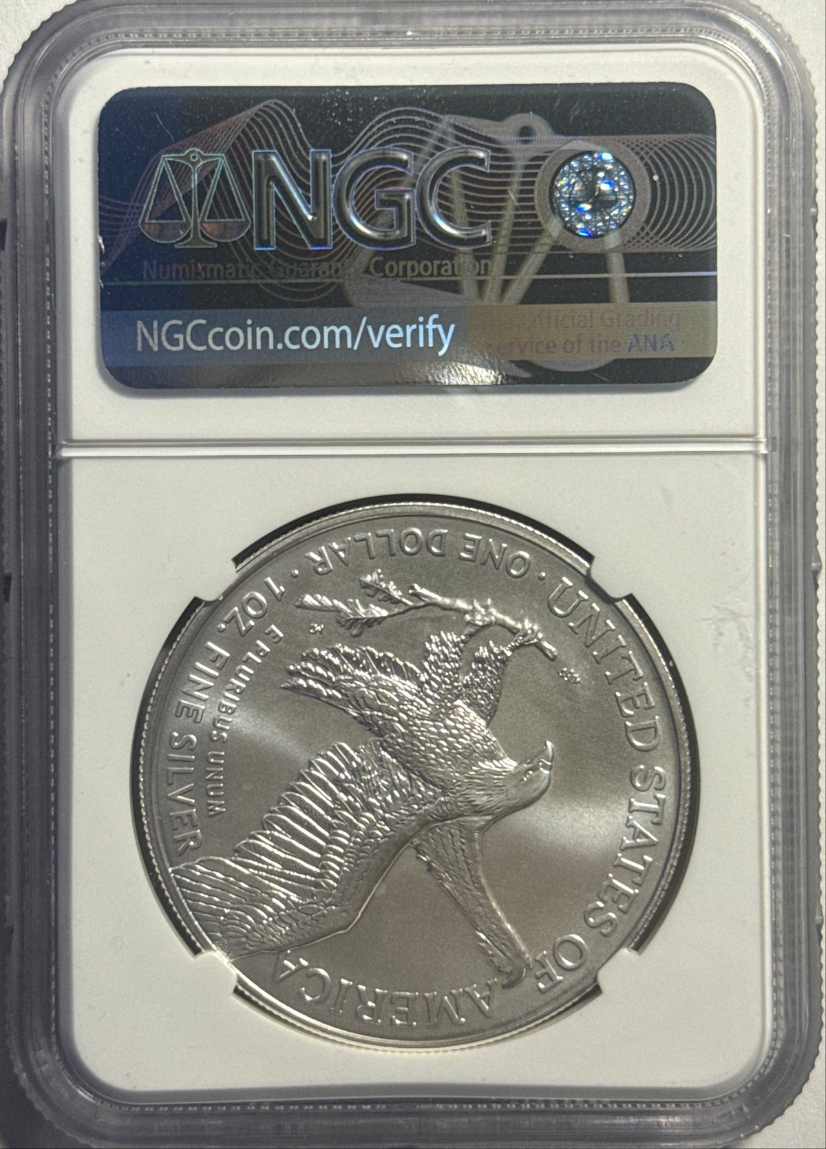 2022 American Silver Eagle $1 NGC FDI MS70 Michael Gaudioso Hand-Signed.