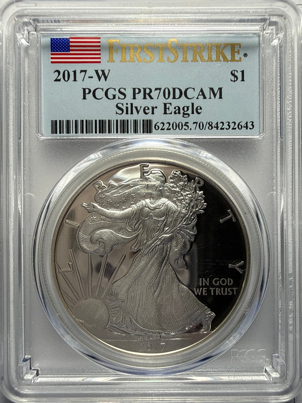 2017-W American Silver Eagle PCGS FS PR70 DCAM