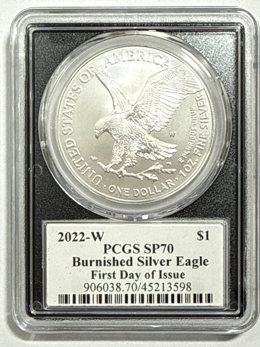 2022-W Burnished American Silver Eagle 5-Coin Box Set NGC MS70 FDOI Mercanti/Gaudioso/Ryder/Jones/Damstra