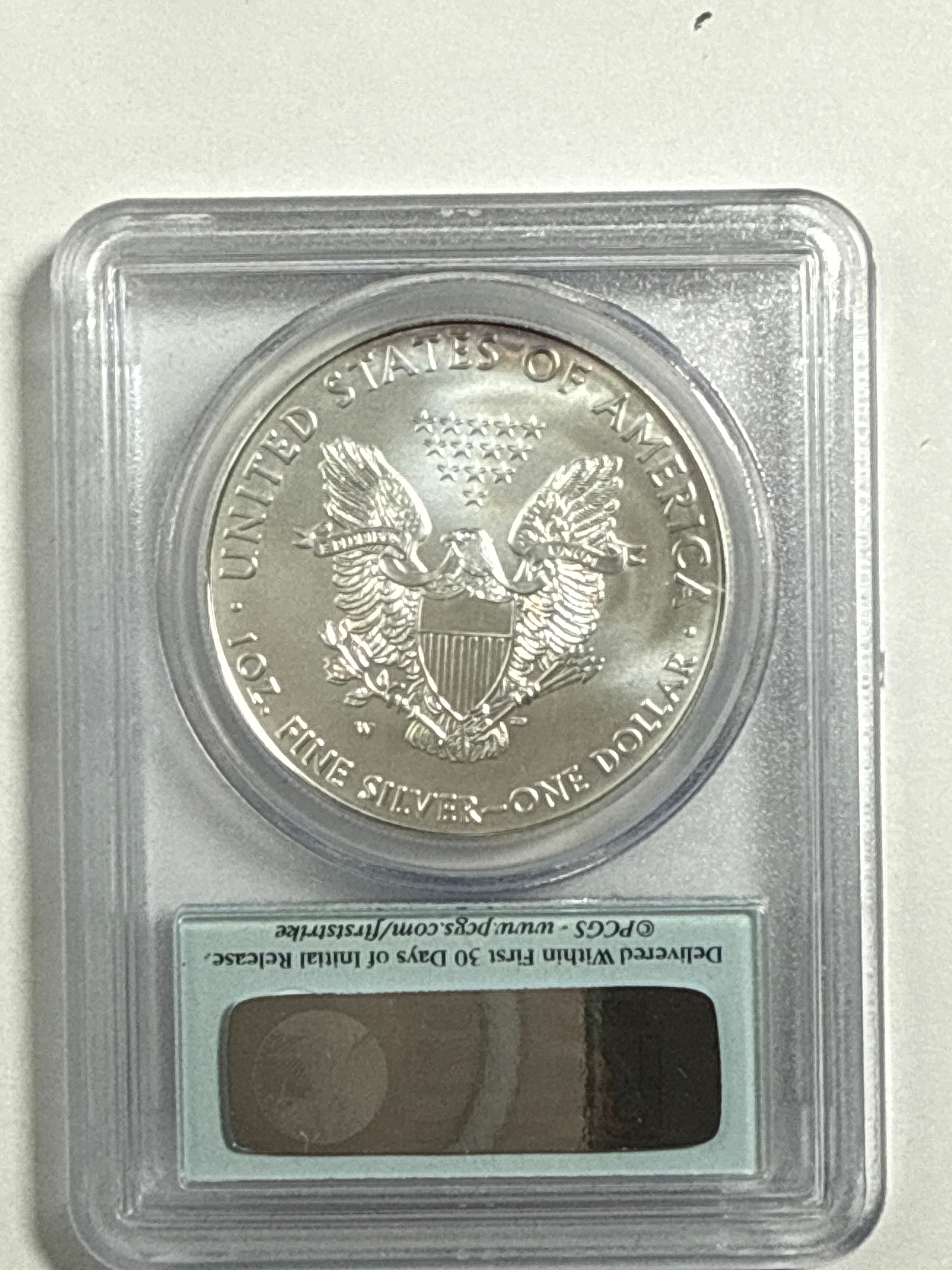 2011  Silver Eagle PCGS First Strike 5- piece set 25th Anniversary with Display Box