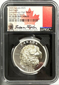 2020 Canada $25 Silver Bald Eagle NGC Extraordinary High Relief FDI PF70 UCAM Susan Taylor Hand Signed