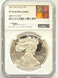 2012-W American Silver Eagle NGC 1 oz PF70 UCAM  J. M. Mercanti hand signed Art Label