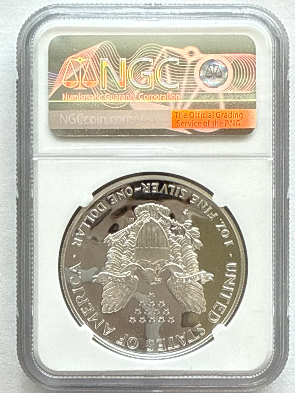 2000-P American Silver Eagle NGC 1 oz PF70 UCAM  J. M. Mercanti hand signed pop #11 Art Label