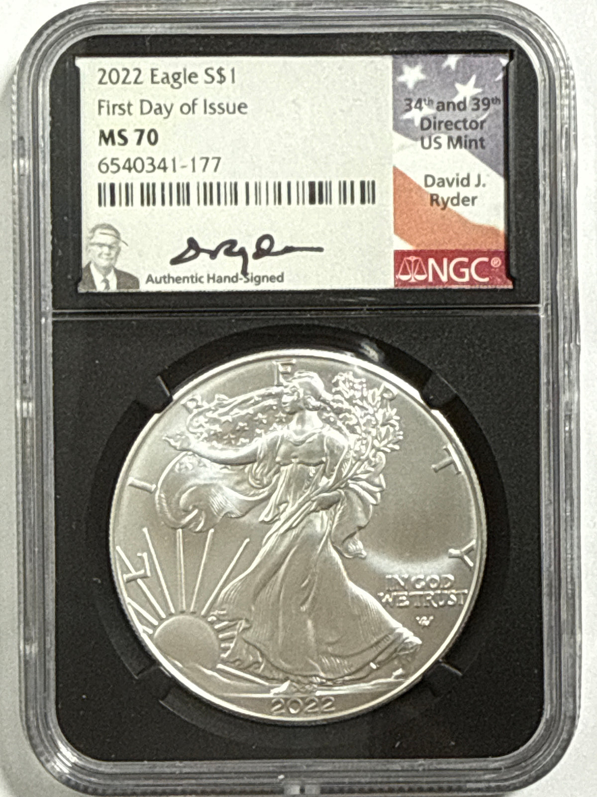 2022 American Silver Eagle 5-Coin Box Set NGC MS70 FDOI FL Mercanti/Gaudioso/Ryder/jones/Damstra
