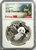 2020 China Silver Panda 10 Yuan NGC Early Release MS70