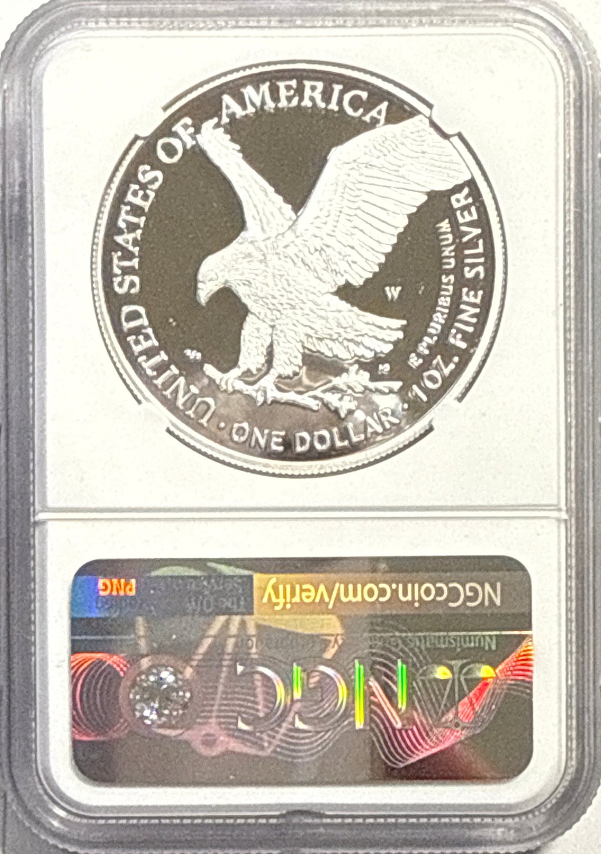 2021 American Silver Eagle $1 ER Eagle Landing T-2 NGC FDI MDS70