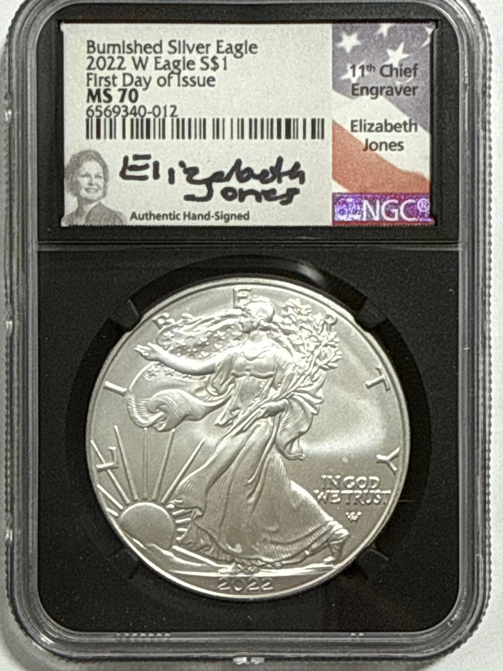 2022-W Burnished American Silver Eagle 5-Coin Box Set NGC MS70 FDOI Mercanti/Gaudioso/Ryder/Jones/Damstra