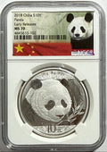 2018 China Silver Panda 10 yuan NGC Early Release MS70 Panda Label