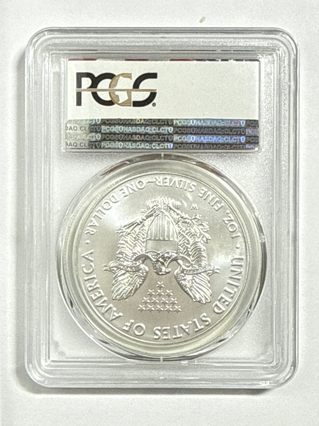 2018-W Burnished American Silver Eagle PCGS SP70 FS Flag Label
