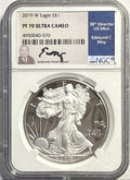 2019-W American Silver Eagle $1 NGC PF70 UCAM Edmund Moy Hand-Signed.