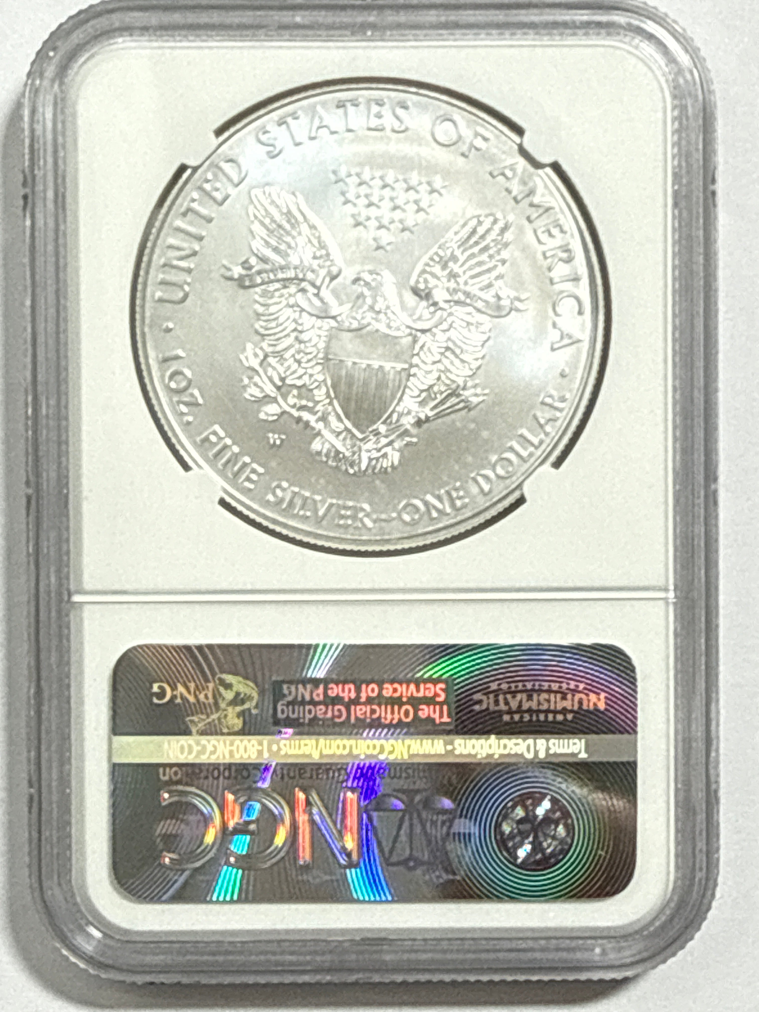 2015-W Burnished American Silver Eagle NGC MS70 FDOI Blue Label