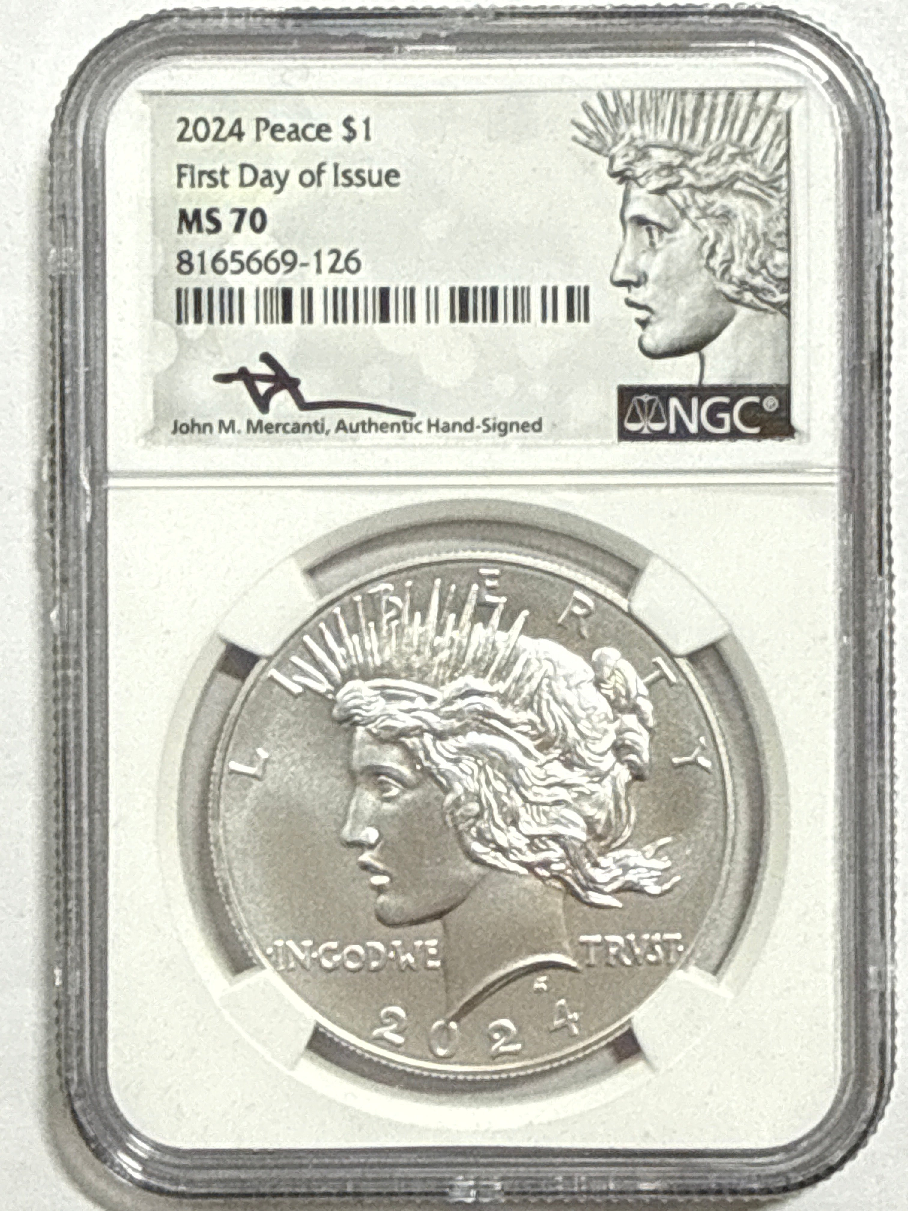 2024-P/S Morgan Silver Dollar 6 piece set NGC FDOI MS70/Reverse PF70/PF70 UMC Mercant Hand Signed
