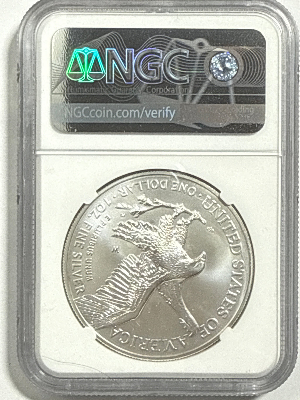 2021- W Burnished American Silver Eagle NGC MS70 FDOI Eagle Landing T-2  35th Anniversary