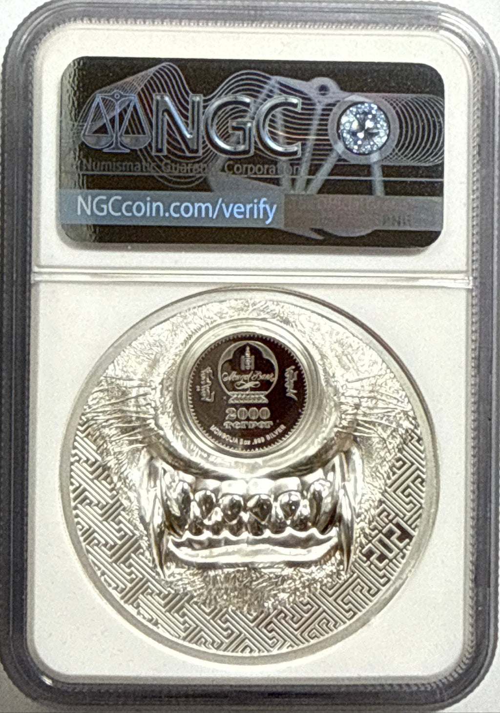 2021 Mongolia Silver Mystic Wolf 500T/1000T/2000T NGC 3-Coin Box Set Ultra High Relief FDI PF70 UCAM