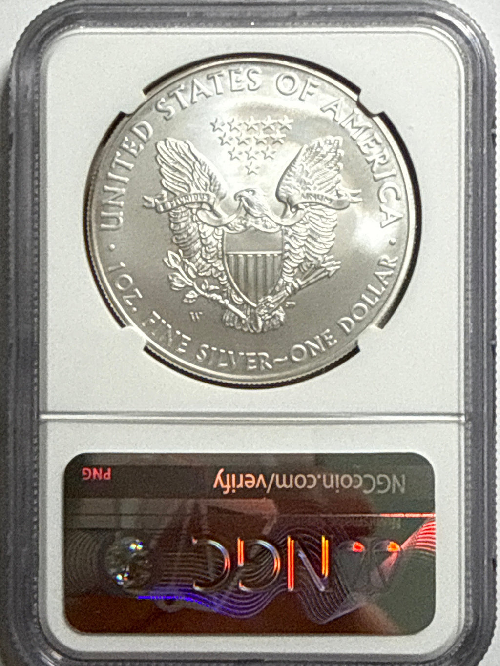 2007-W Burnished American Silver Eagle  NGC MS70 Official Mint Set