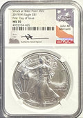 2019-W American Silver Eagle $1 NGC FDI MS70 Mercanti Hand-Signed