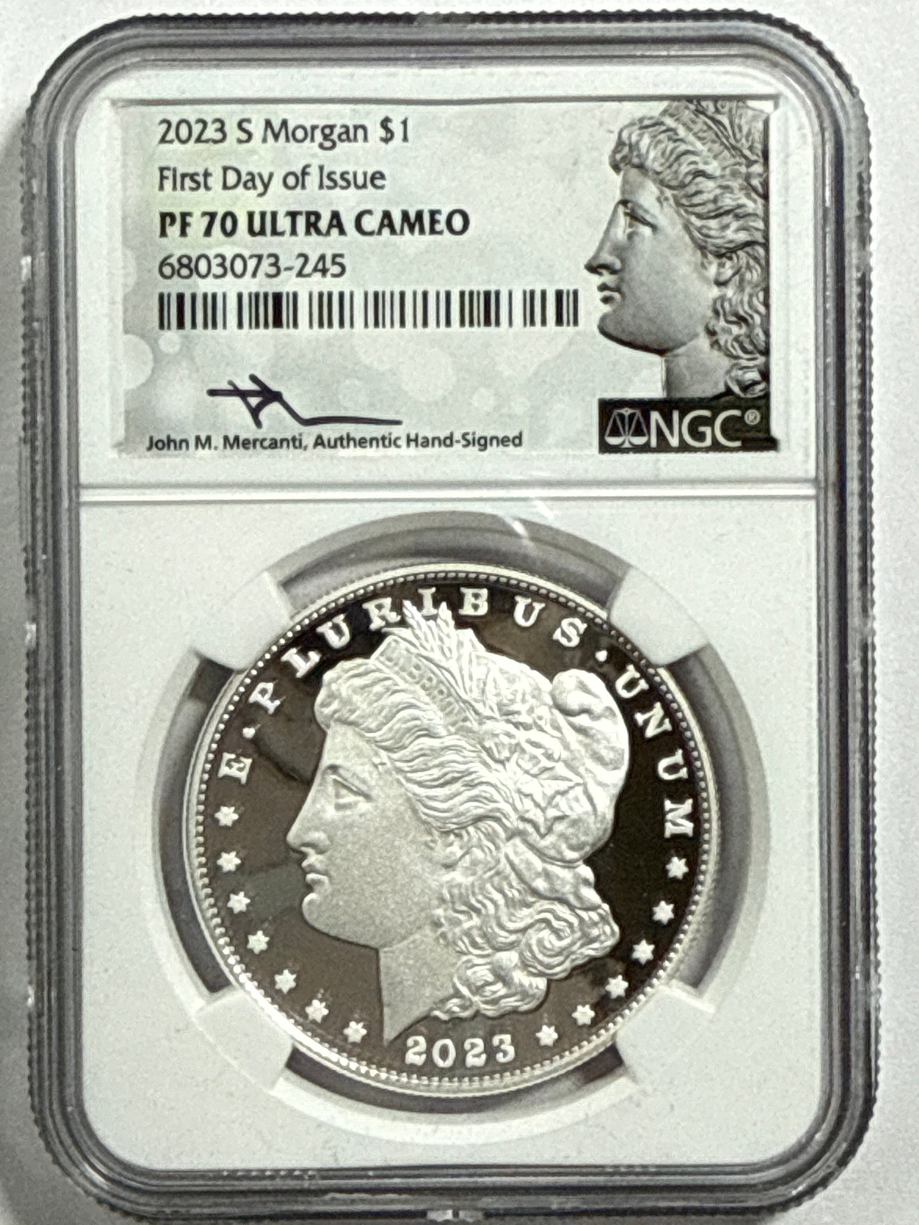 2023-P/S Morgan Silver Eagle 4-Coin Box Set NGC FDOI MS70/PF UCAM Mercanti