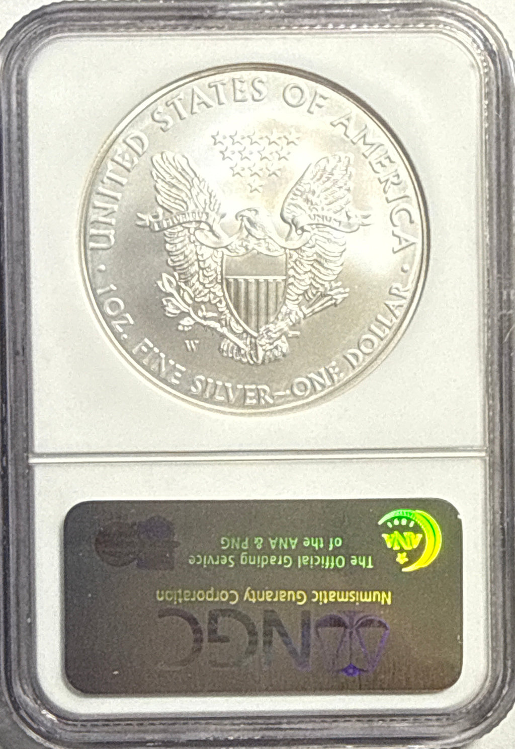 2008-W American Silver Eagle $1 NGC ER MS70