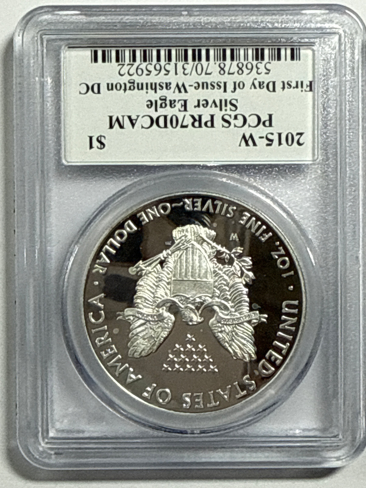 2015-W American Silver Eagle PCGS PRF70 DCAM FDOI 3 Coin Location Set-Florida Fun /Washington DC/PhiladelphiaMercanti