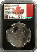 2020W 1 oz Canada $5 Burnished Silver Maple Leaf NGC FDI MS70 Susan Taylor hand signed