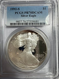 1992-S American Silver Eagle PR70 DCAM PCGS