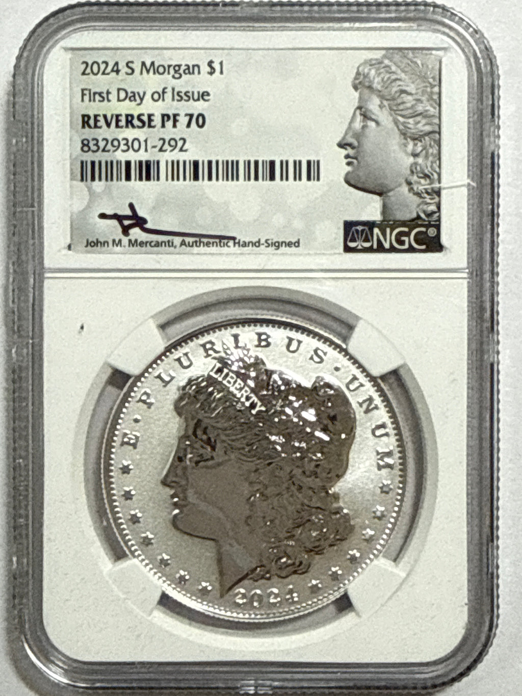 2024-P/S Morgan Silver Dollar 6 piece set NGC FDOI MS70/Reverse PF70/PF70 UMC Mercant Hand Signed