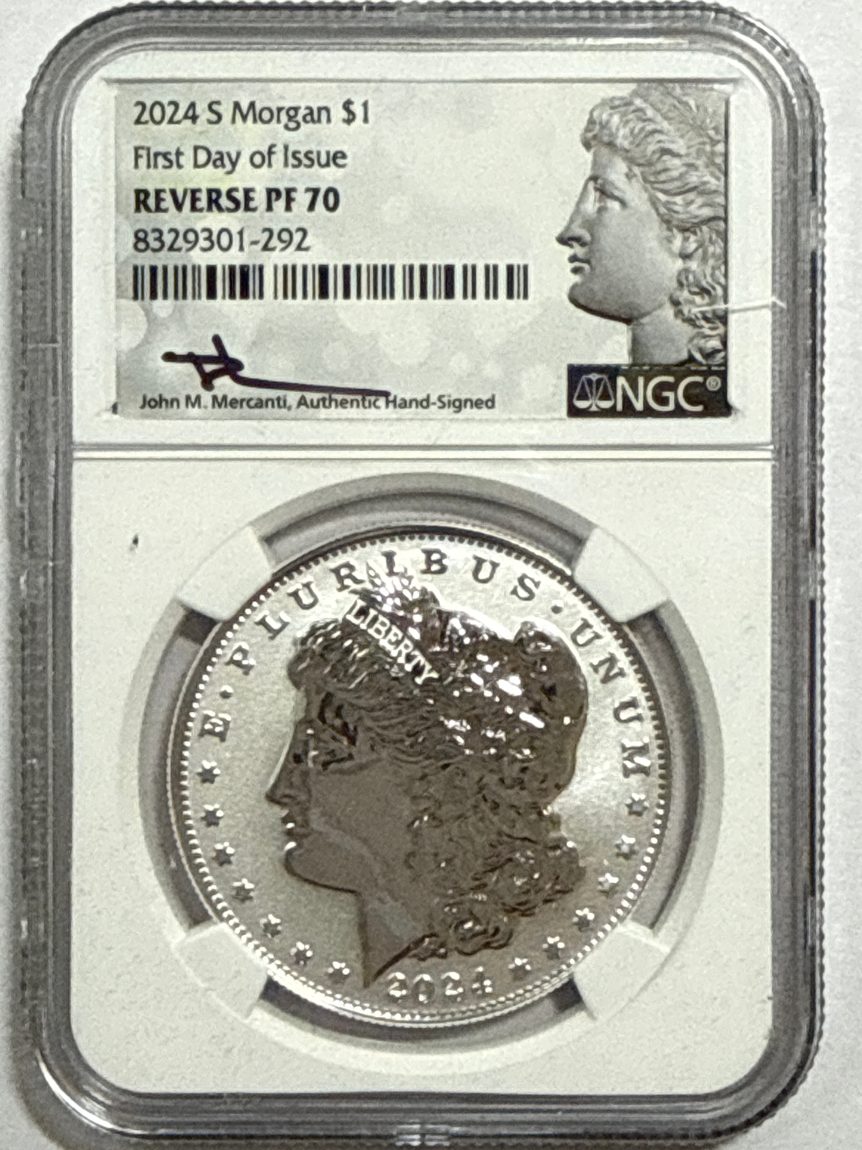 2024-P/S Morgan Silver Dollar 6 piece set NGC FDOI MS70/Reverse PF70/PF70 UMC Mercant Hand Signed
