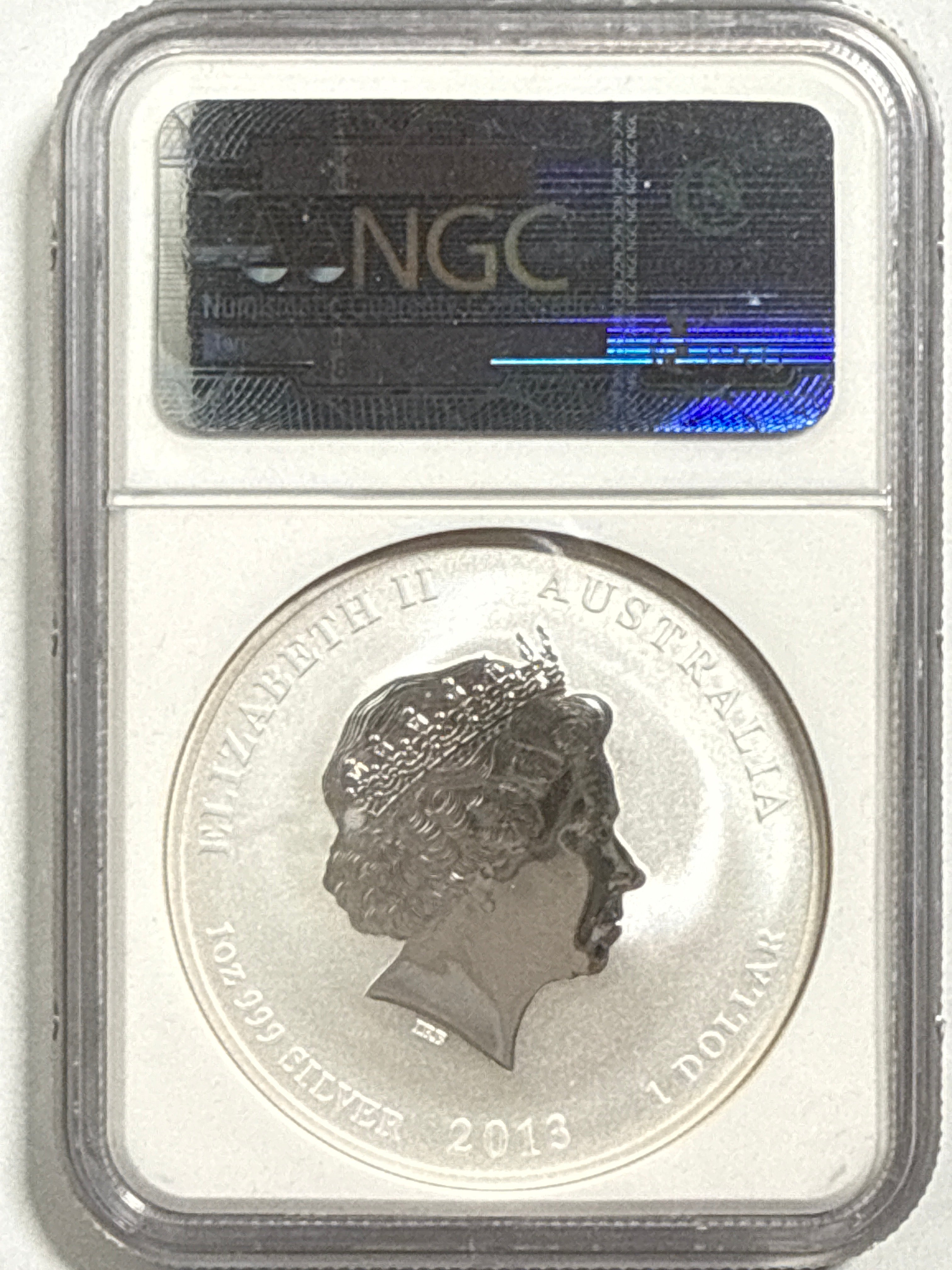 2013-P Australia $1 Year of the Snake NGC MS70 One of the First 1k Struck