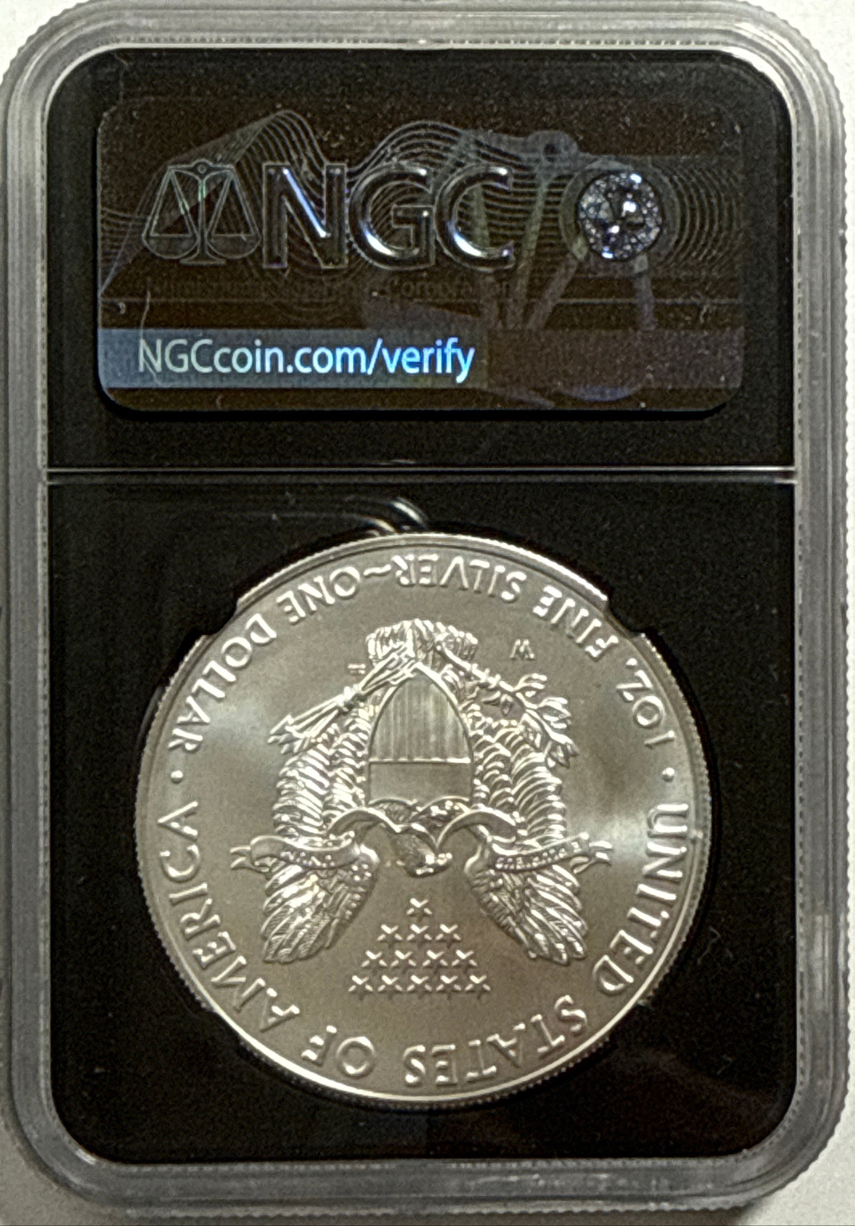 2020-W Burnished American Silver Eagle NGC FDI MS70 J. Mercanti Hand Signed.
