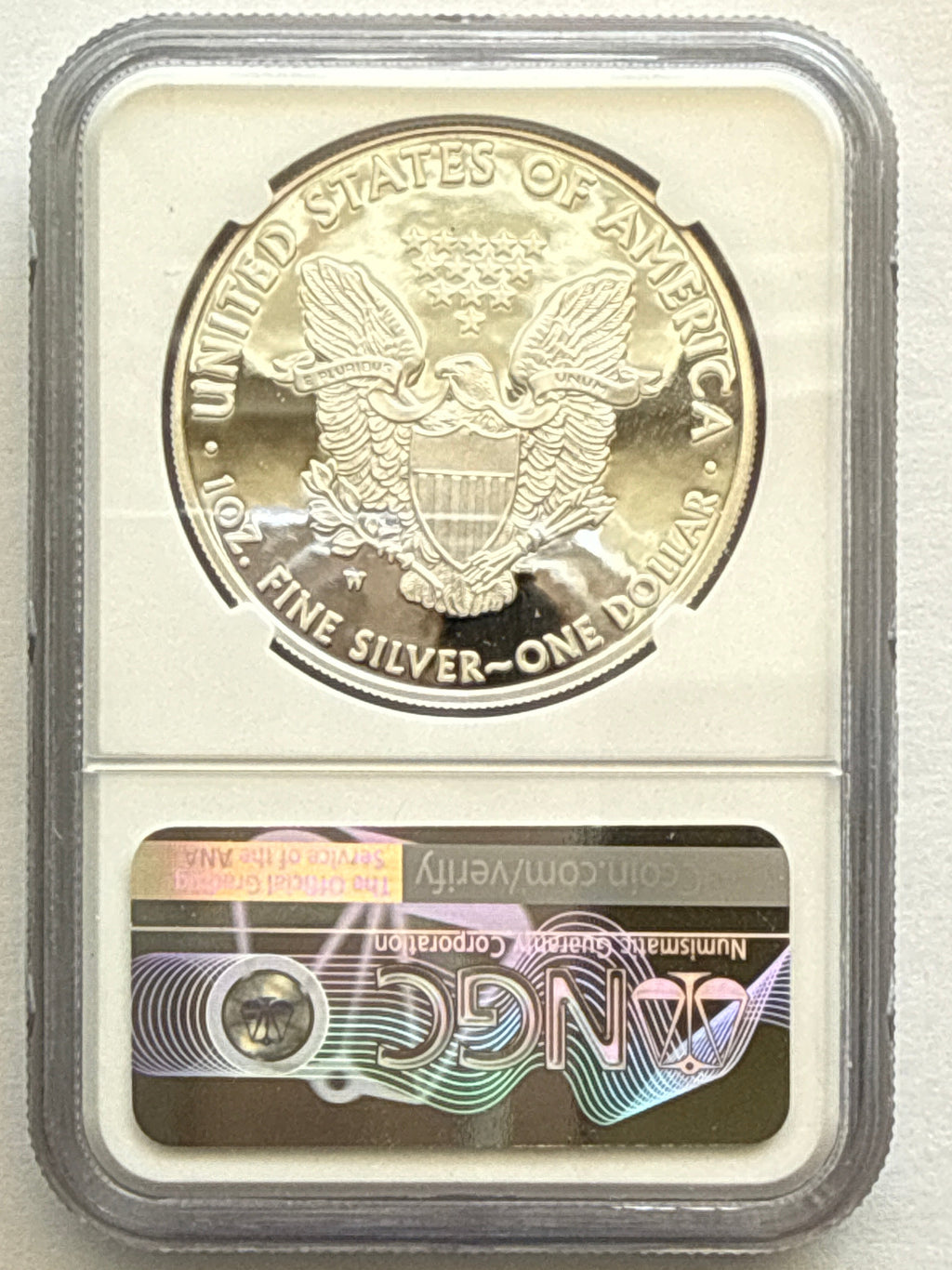 2011-W American Silver Eagle NGC 1 oz PF70 UCAM  J. M. Mercanti hand signed pop #21 Art Label