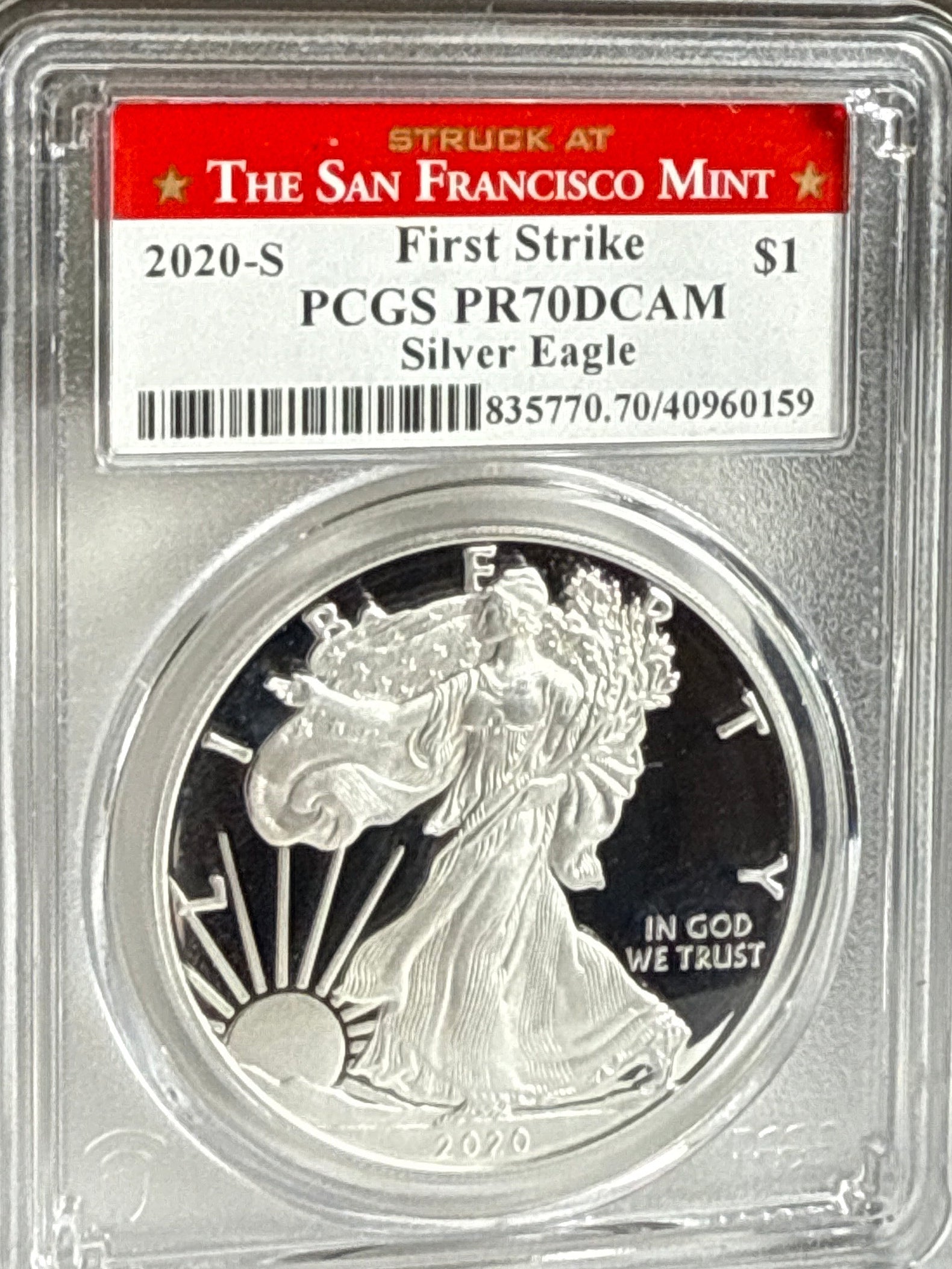 2020-S American Silver Eagle PCGS FS PR70 DCAM