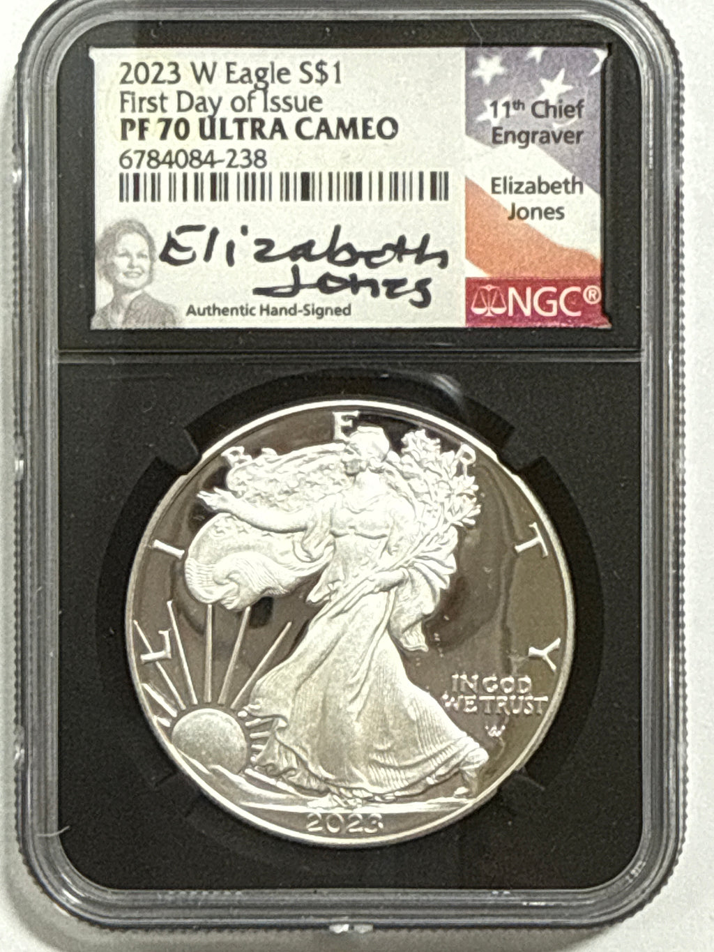 2023-W American Silver Eagle 5-Coin Box Set NGC/PCGS FDOI PF70 UCAM/PR70 DCAM Mercant/Gaudioso/Jones/Ryder/Damstra