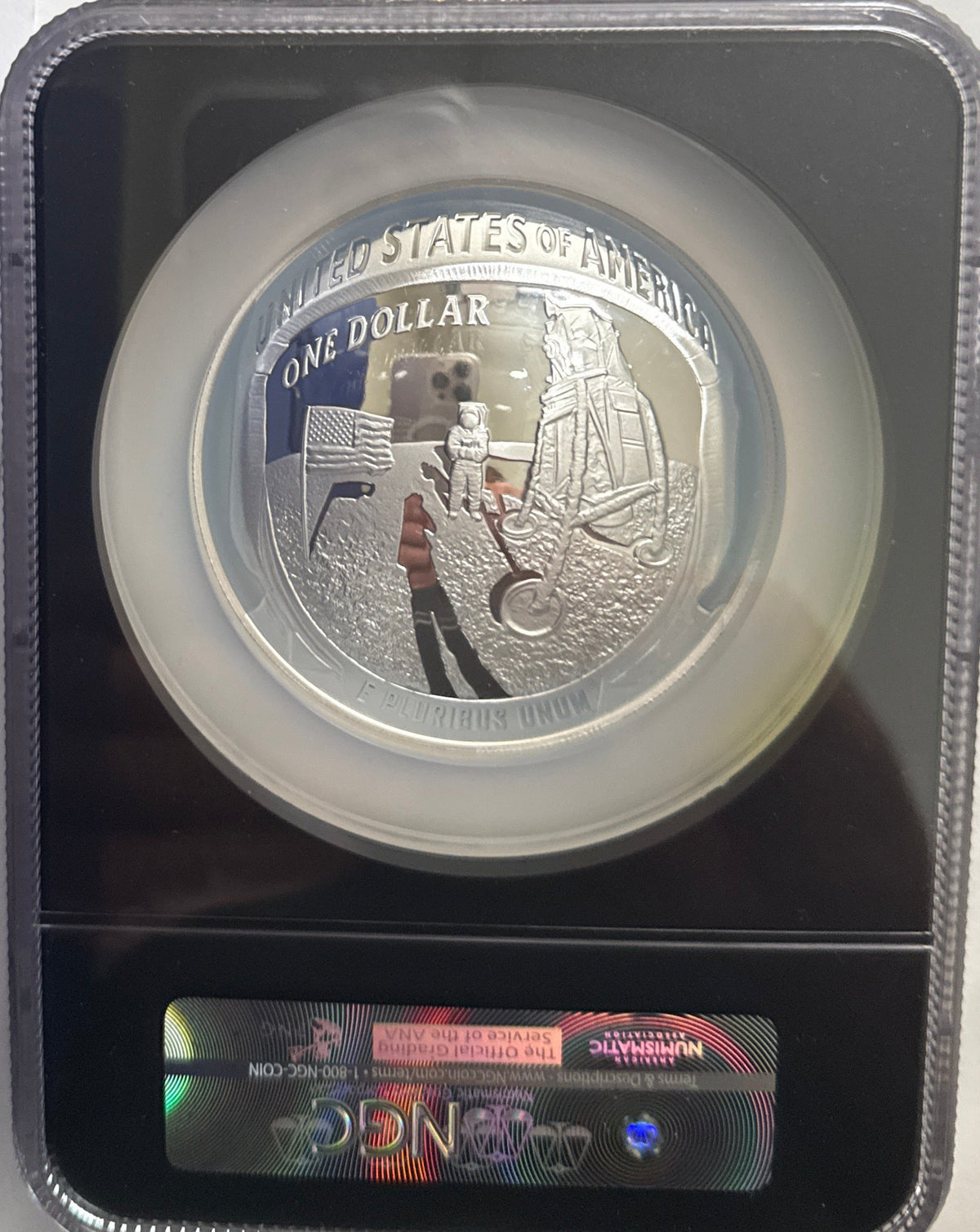 Vintage Vault: 2019 P APOLLO 11 5 OZ .999 Silver $1 NGC 50th Anniversary First 5 oz Commemorative FDI PF70 UCAM Charlie Duke Hand-Signed.