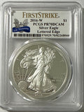 2016-W American Silver Eagle PCGS FS PR70 DCAM  30th Anniversary Lettered Edge