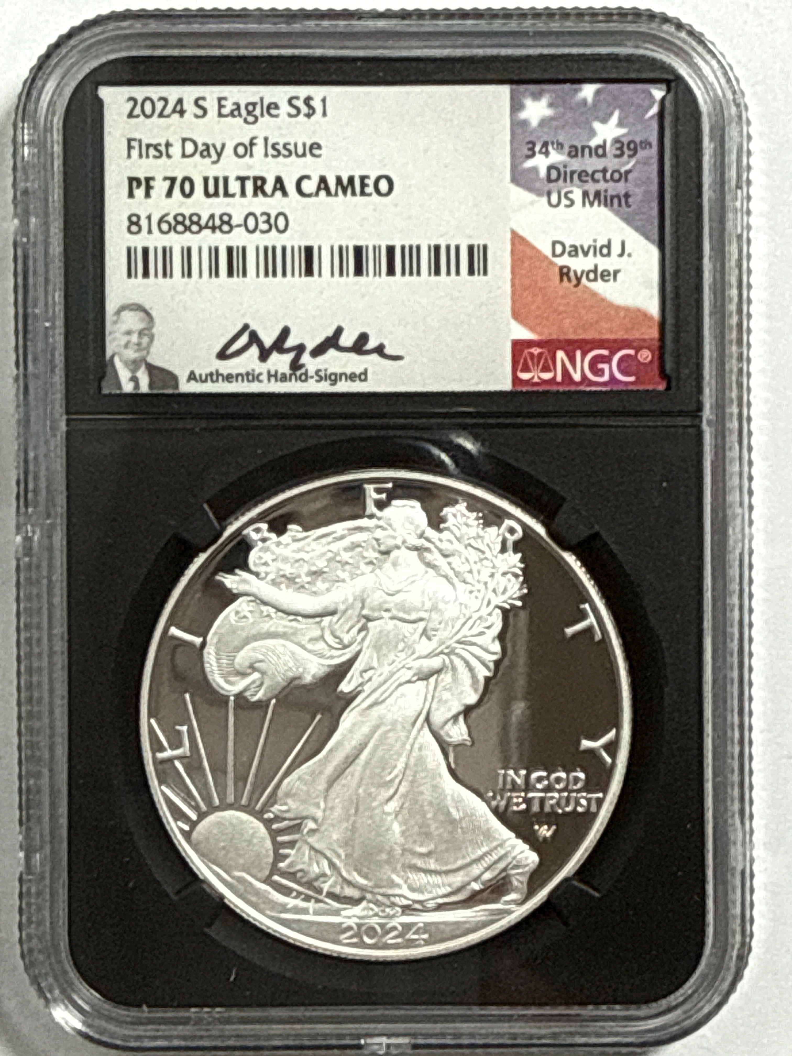2024-S American Silver Eagle 5 Coin Set NGC FDOI PF70 UCAM/PR70 DCAM Gaudioso/Mercanti/Ryder/Frost/Damstra