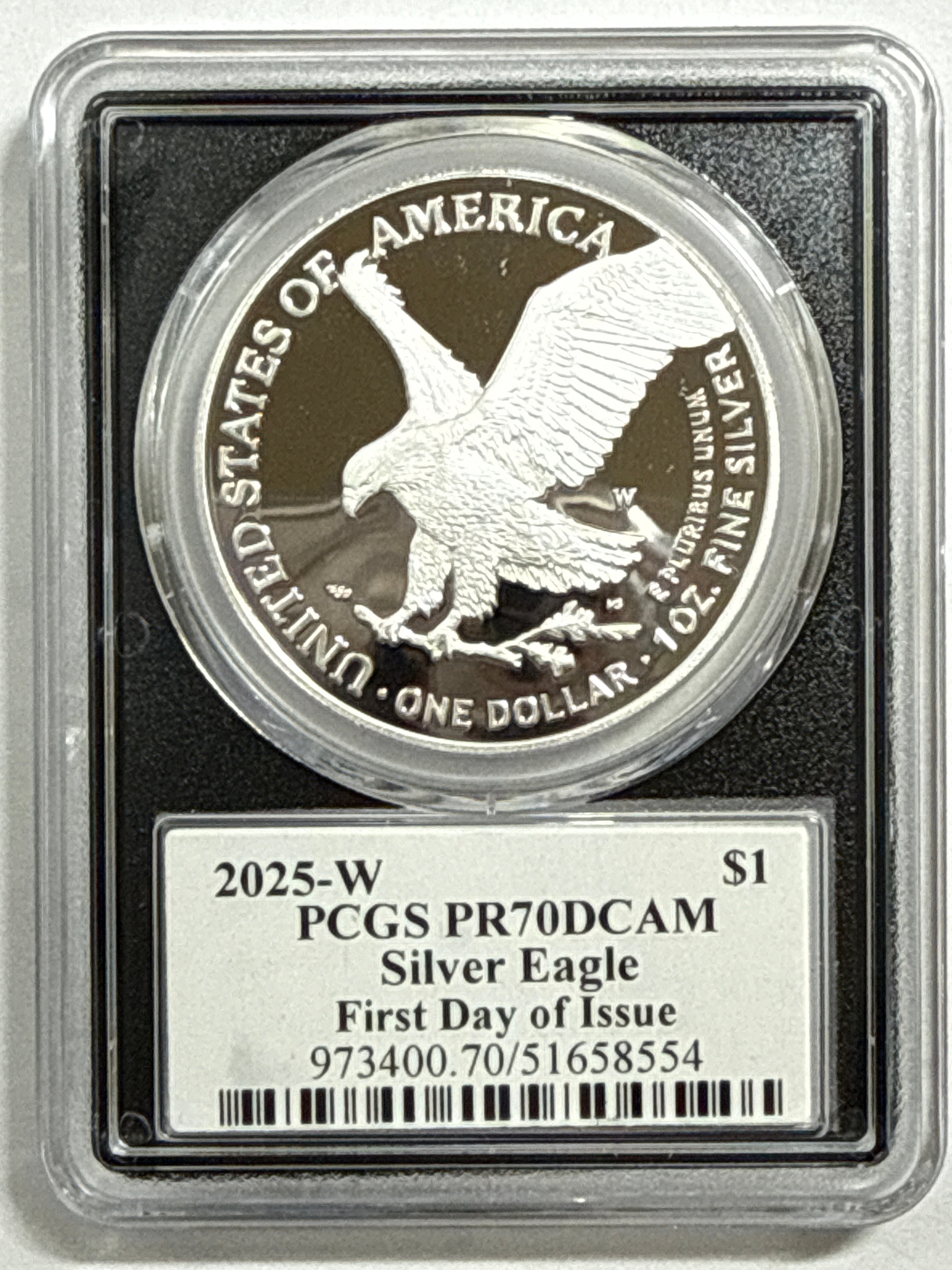 2025-W American Silver Eagle 6 Piece Set NGC PF70 UCAM FDOI FL Mercanti/Gaudioso/Ryder/Frost/Damstra/Trump