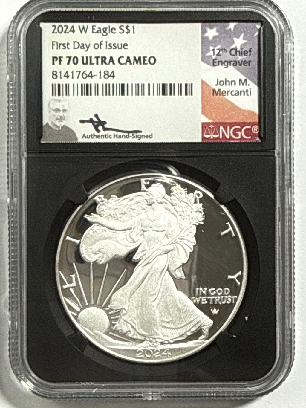 2024-W American Silver Eagle 5 Coin Set NGC FDOI PF70 UCAM/PR70 DCAM Gaudioso/Mercanti/Ryder/Jopnes/Damstra