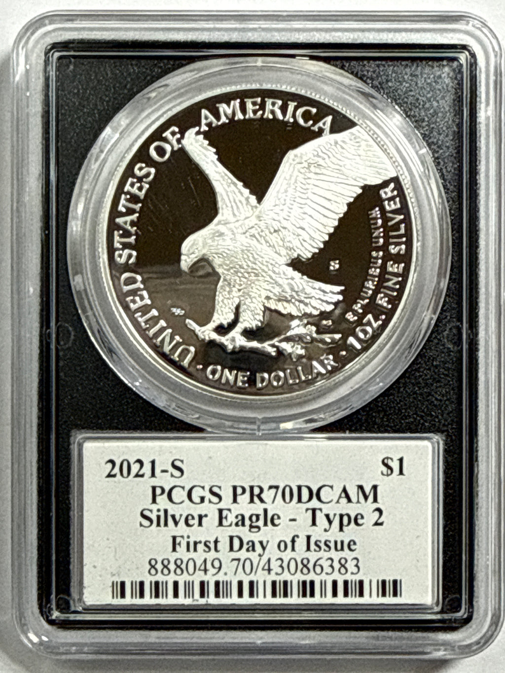 2021-S American Silver Eagle T-2 NGC/PCGS 3-Coin Box Set FDOI PF70 UCAM/PR70 DCAM FL Mercanti/Gaudioso/Damstra