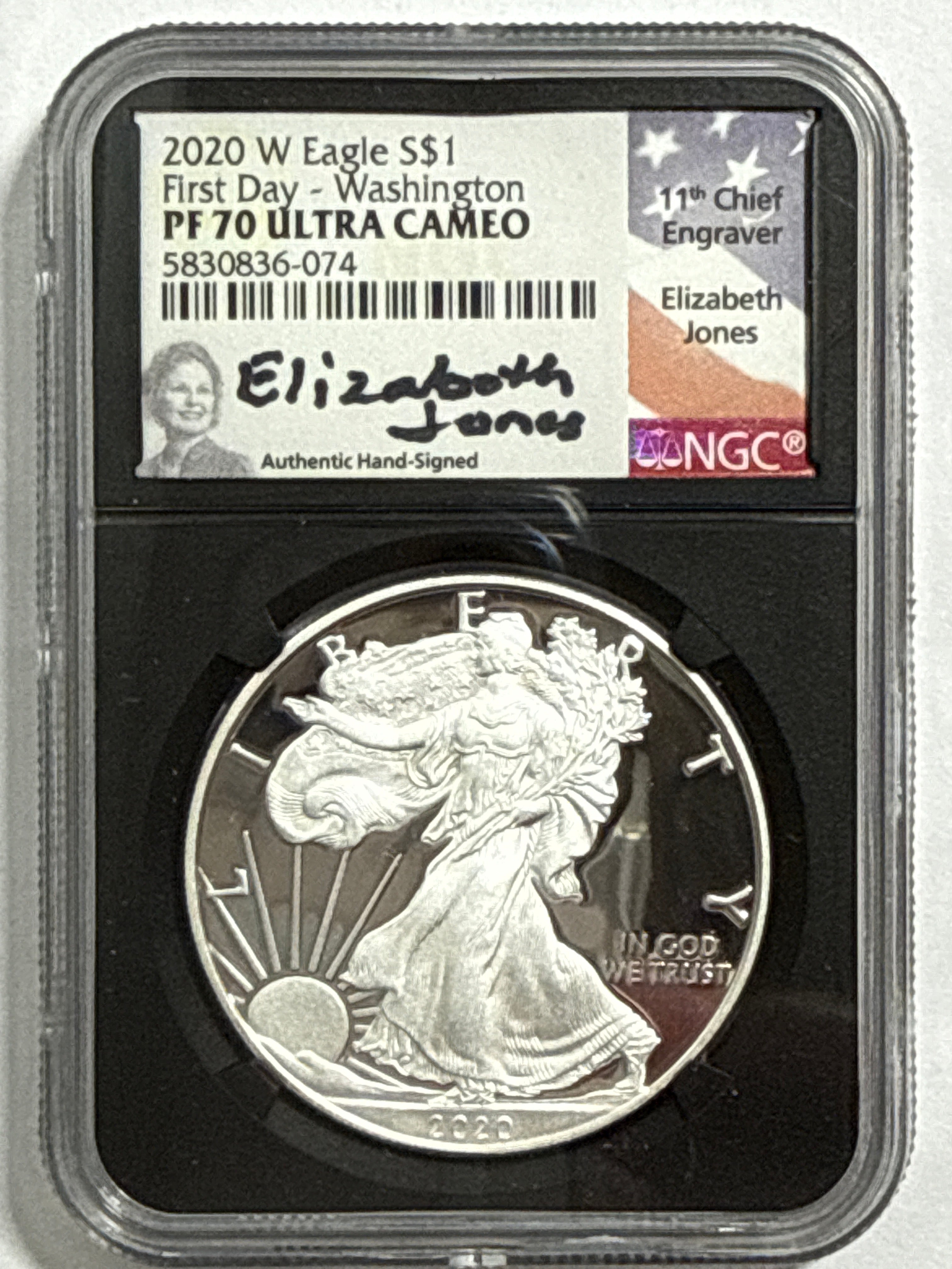2020-W American Silver Eagle 9 Piece Set NGC PF70 UCAM First Day - Denver/Philadelphia/Washington Mercanti/Moy/Jones
