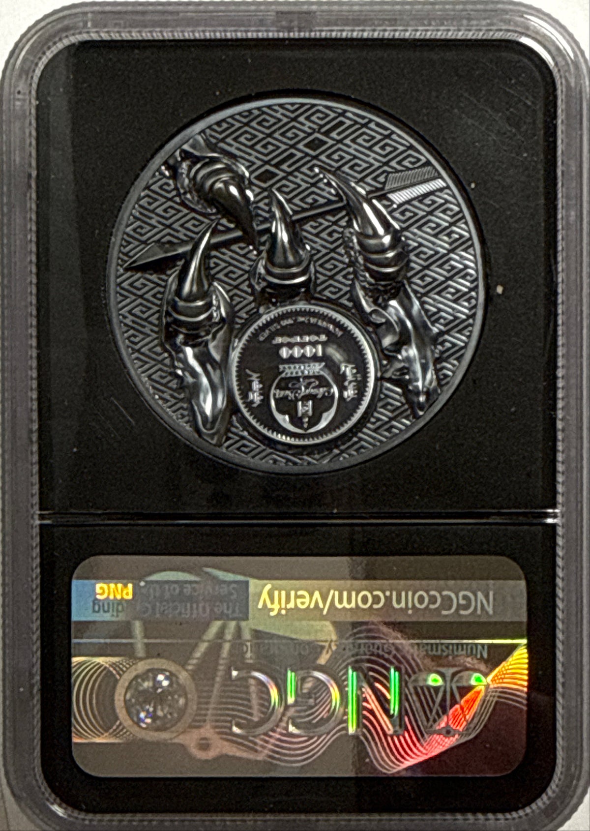 2020 Mongolia Silver Majestic Eagle S1000T NGC Ultra High Relief FDI PF70 UCAM Black Core