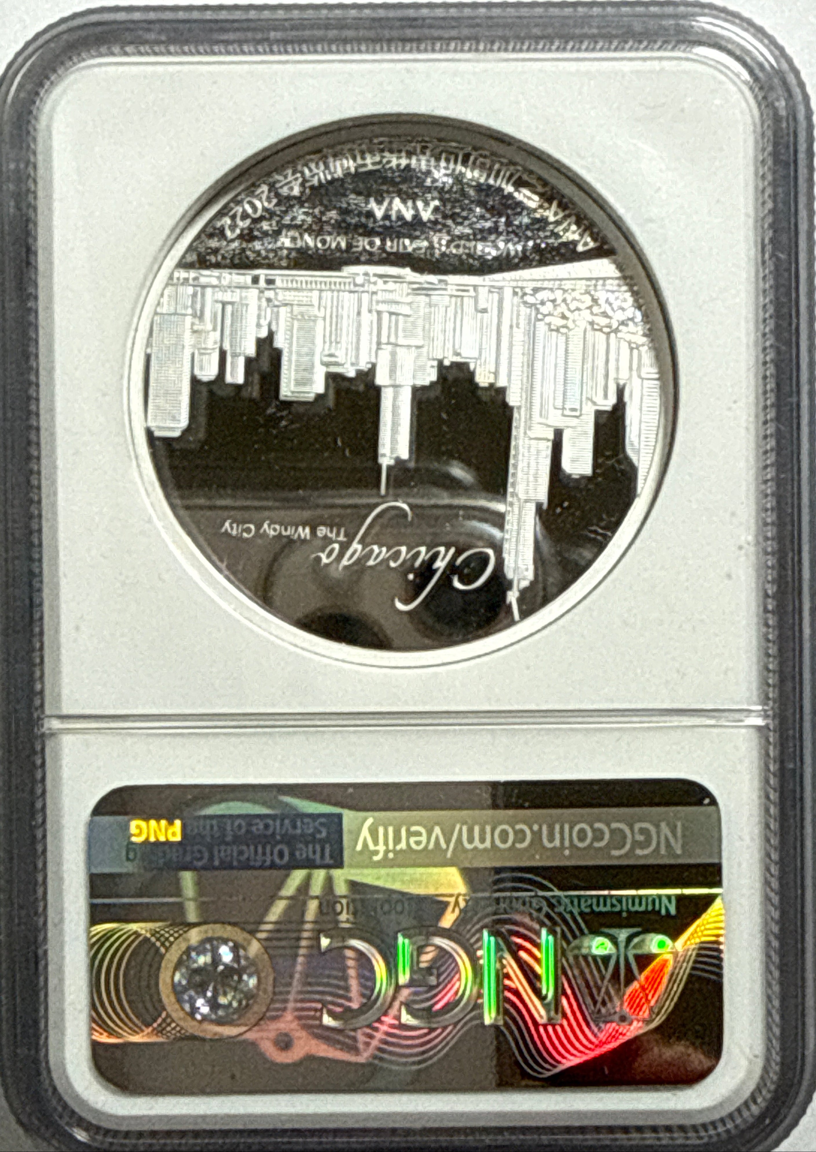 2022 China 50g Silver Panda NGC Official Mint Medal ANA World's Fair of Money FDI PF70 UCAM  ANA Label