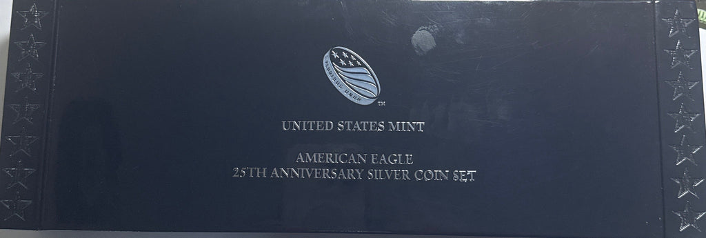 2011  Silver Eagles NGC 5 Piece-25th Anniversary Set -  MS/PF70/PF70-UCAM Early Releases  with Display Box