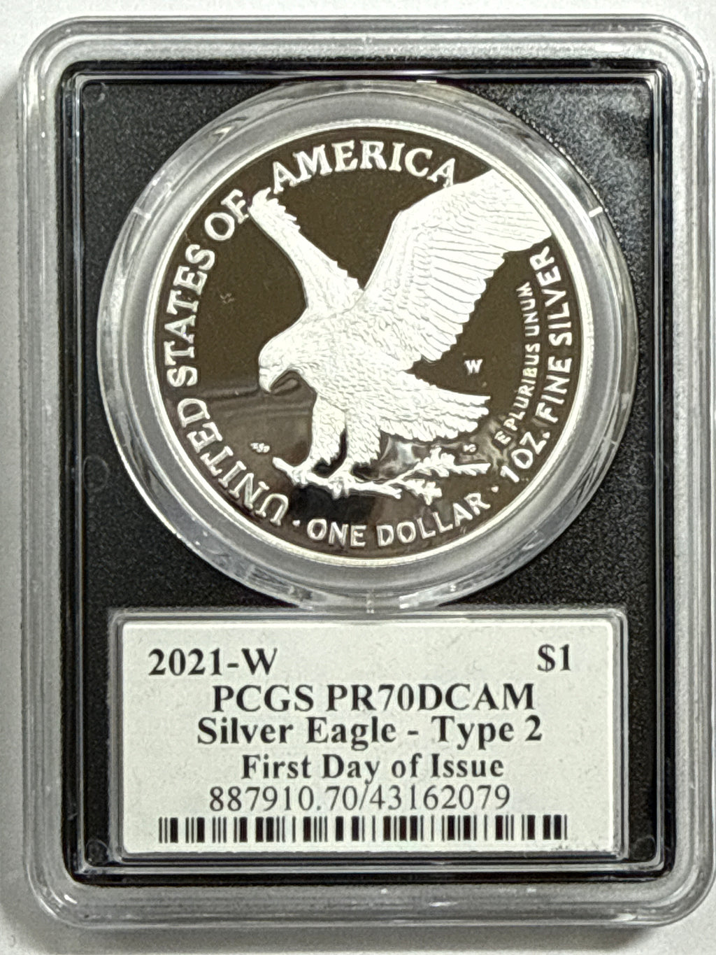 2021-W American Silver Eagle T-2 3-Coin Box Set NGC PF70 UCAM/PCGS PR70 DCAM FDOI Mercanti/Gaudioso/Damstra