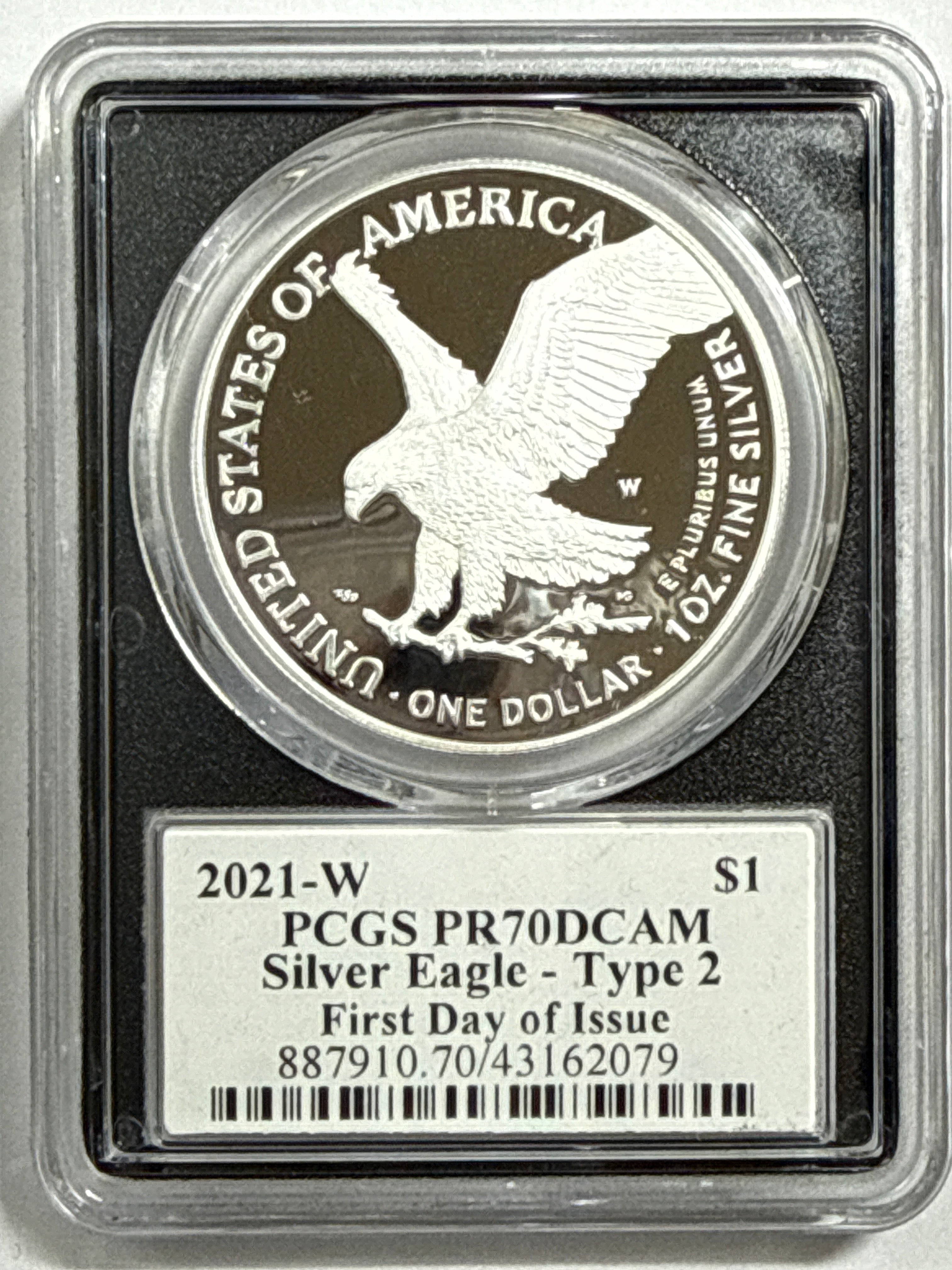 2021-W American Silver Eagle T-2 3-Coin Box Set NGC PF70 UCAM/PCGS PR70 DCAM FDOI Mercanti/Gaudioso/Damstra