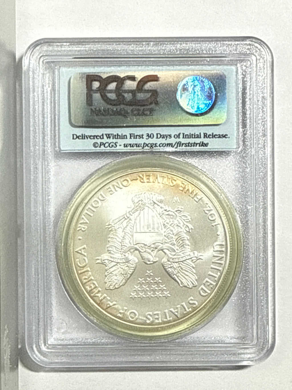 2008-W American Silver Eagle PCGS MS70