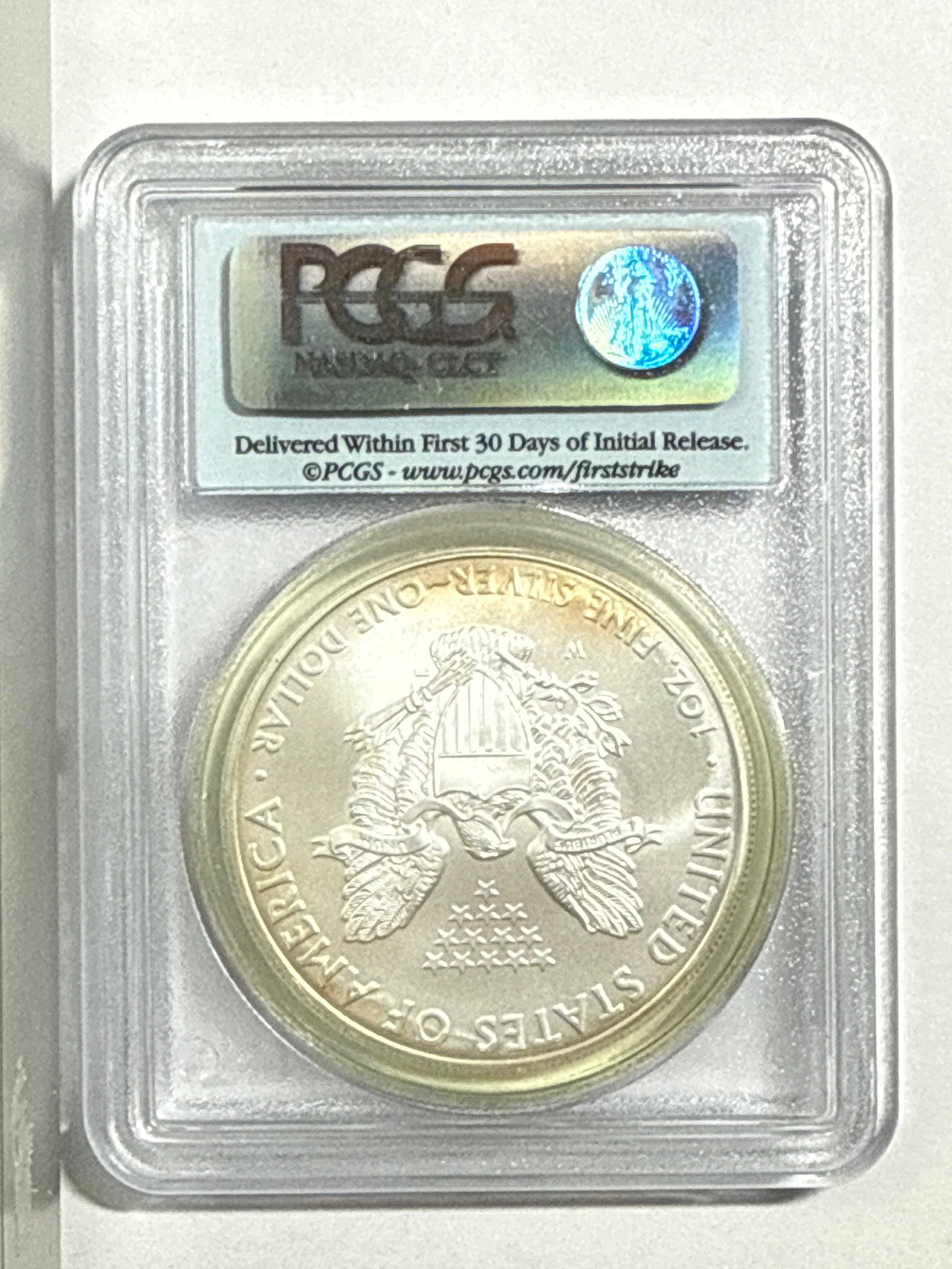 2008-W American Silver Eagle PCGS MS70