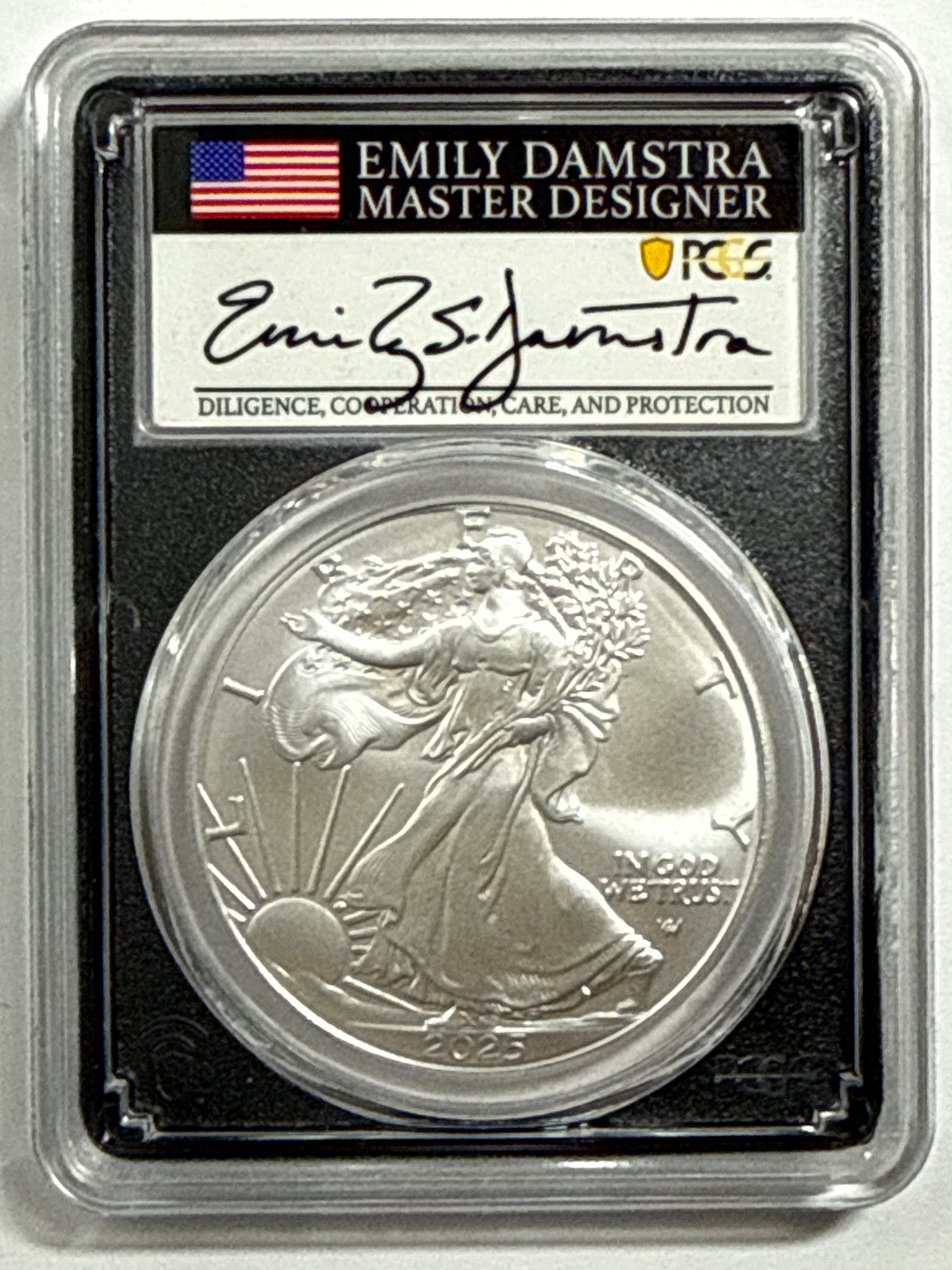 2025 American Silver Eagle 5-Coin Box Set NGC/PCGS FDOI MS70 NMercanti/Gaudioso/Ryder/Frost/Damstra