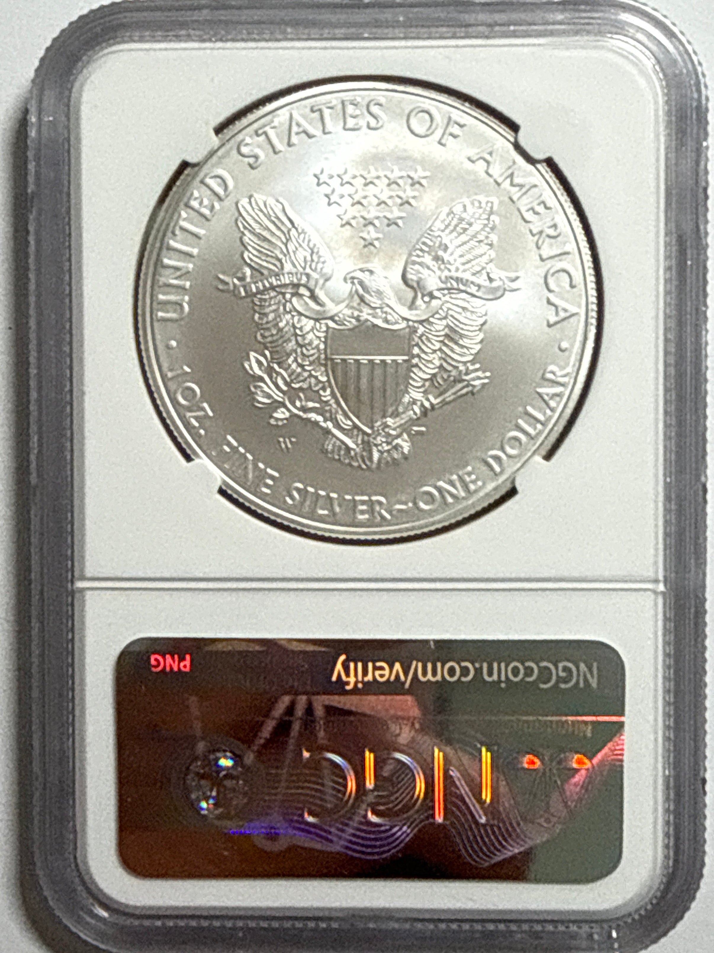 2008-W Burnished American Silver Eagle NGC MS70 Mike Castle Hand Signed