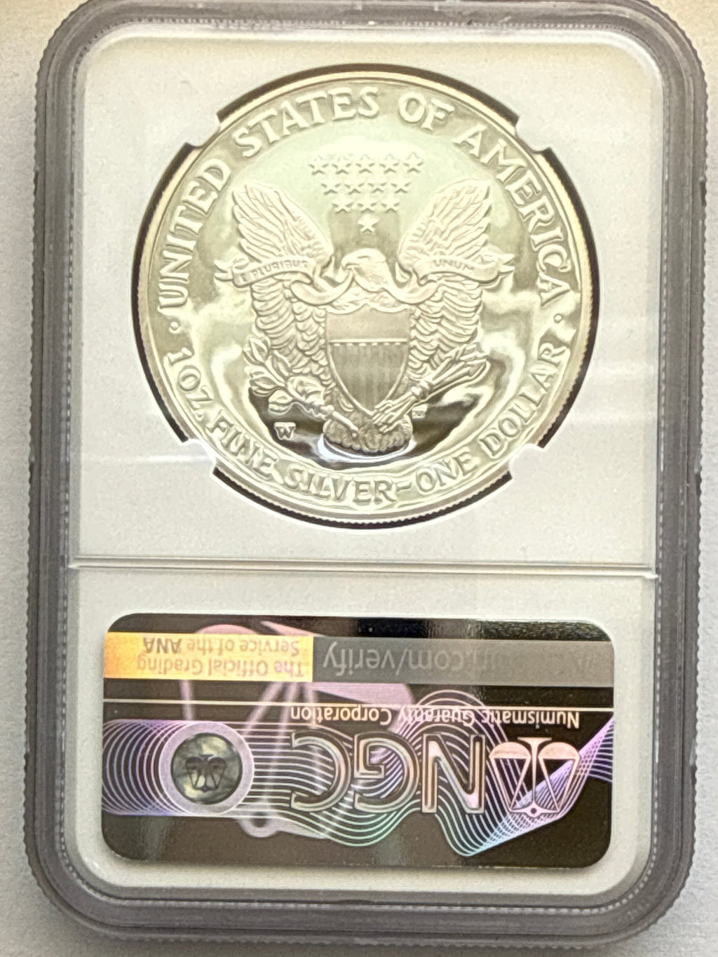 2006-W American Silver Eagle NGC 1 oz PF70 UCAM  J. M. Mercanti hand signed pop #20 Art Label